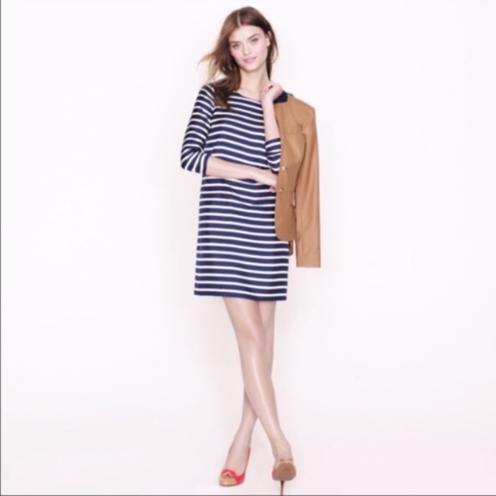 JCrew Silk Stripe Dress